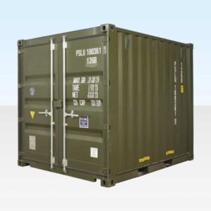 10ft x 8ft Shipping Container (One Trip) Green (RAL 6007)