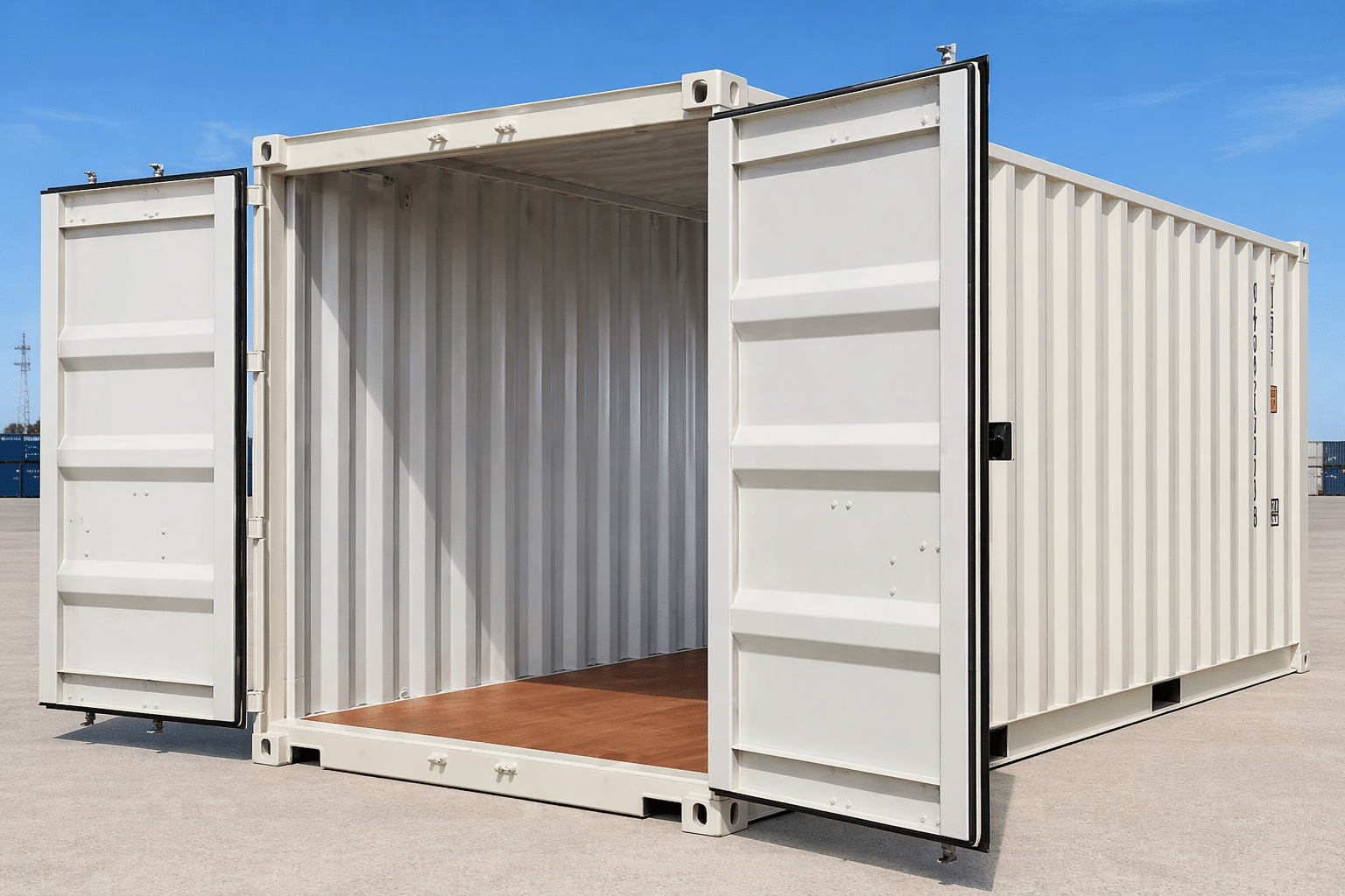 20ft White Shipping Container for Sale – New One Trip ISO Certified - Image 4