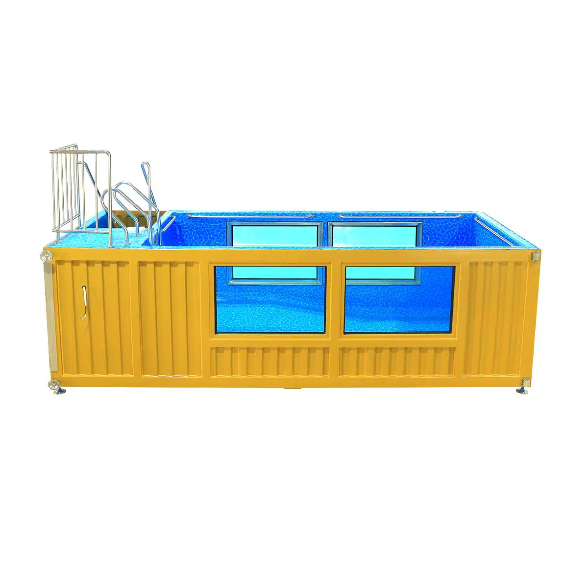 20ft Luxury Container Swimming Pool with Glass Viewing Panel - Image 2