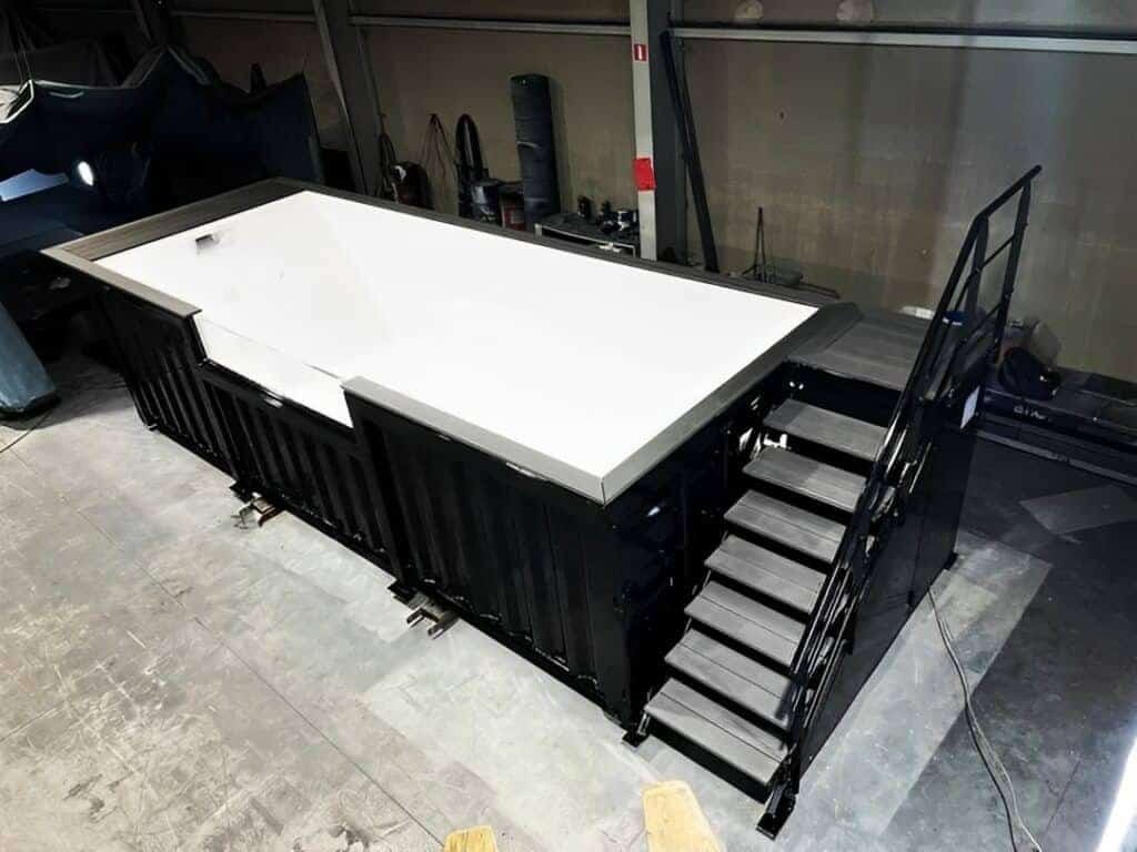 20ft Shipping Container Swimming Pool with Convenient Side Staircase - Image 2