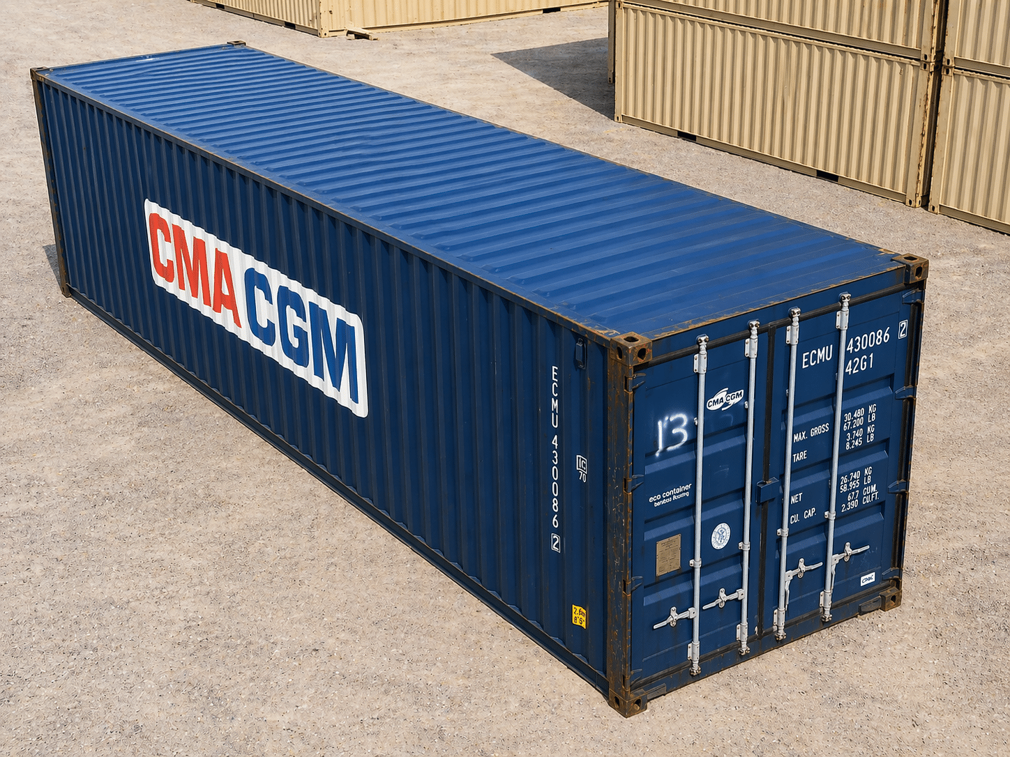 40ft Standard Wind and Watertight Shipping Container for Sale - Image 4