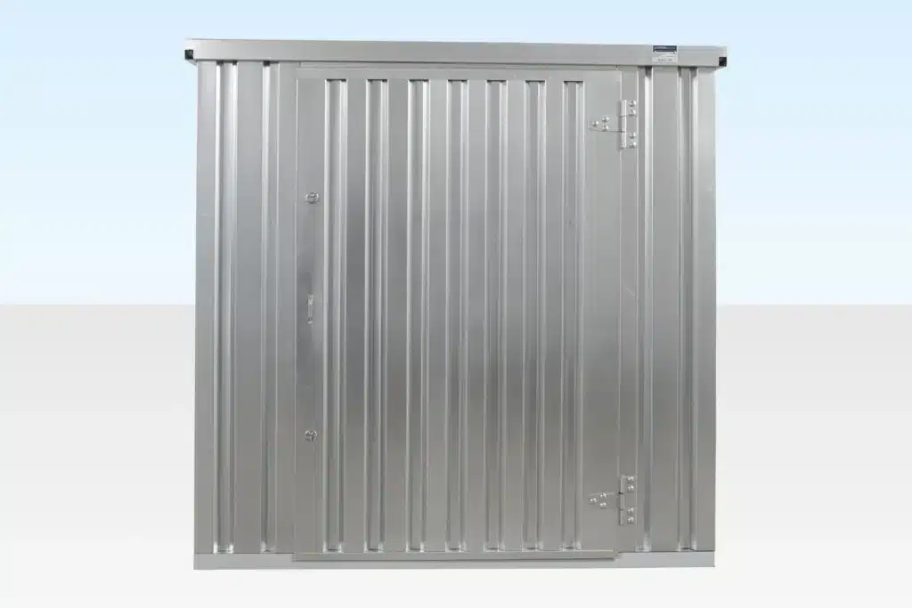 3M X 2.1M Flat Pack Storage Container – Galvanised - Image 3