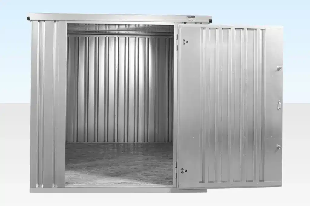 3M X 2.1M Flat Pack Storage Container – Galvanised - Image 5