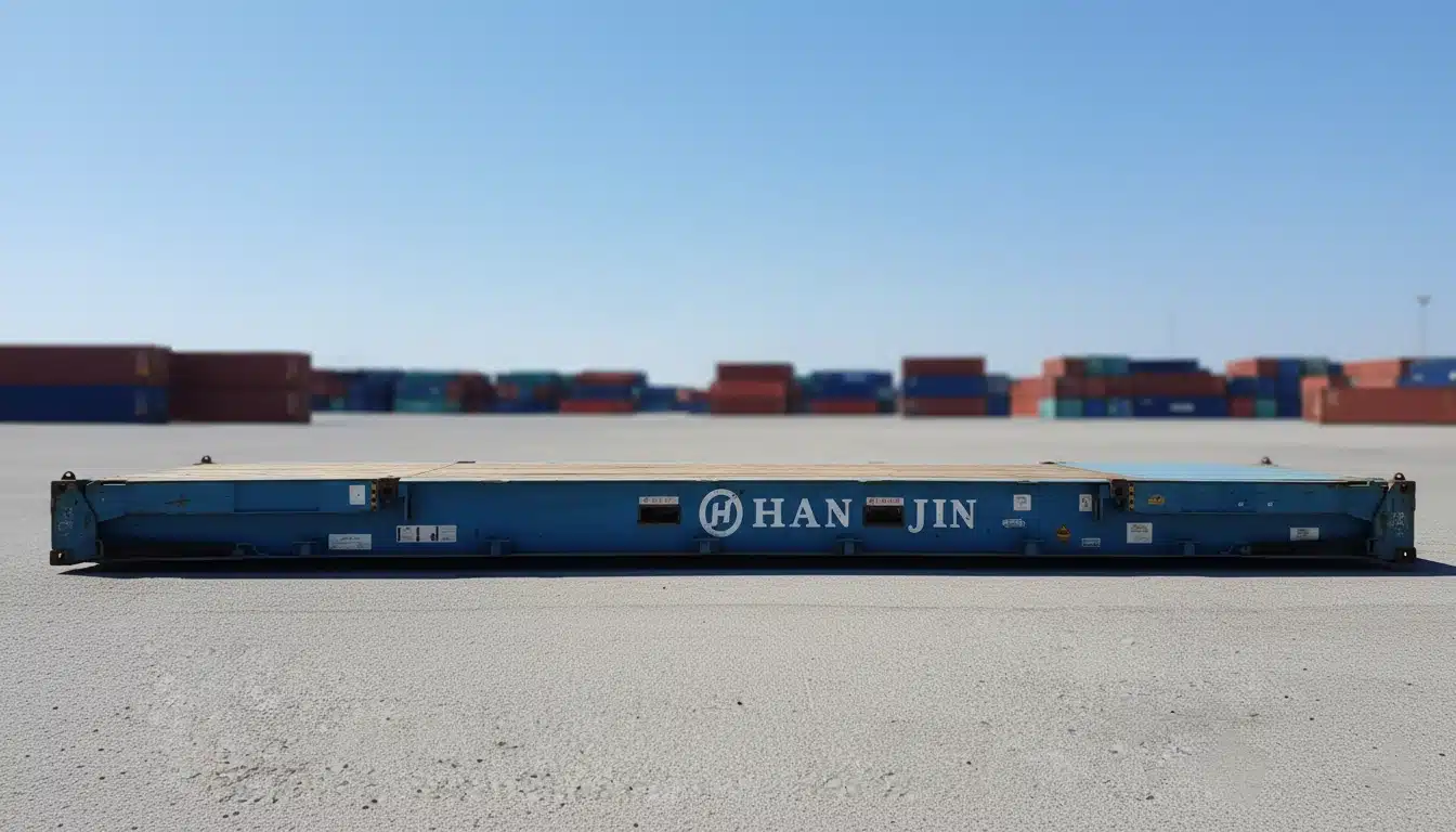 40ft Used Flat Rack Shipping Container for Sale - Image 4