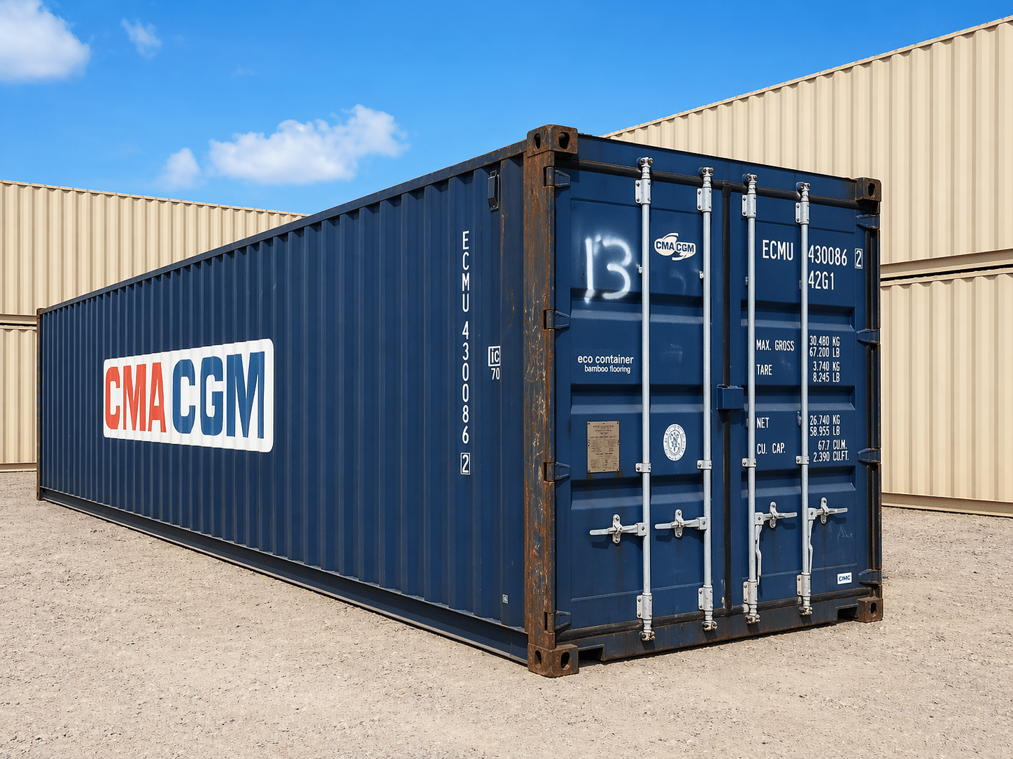 40ft Standard Wind and Watertight Shipping Container for Sale