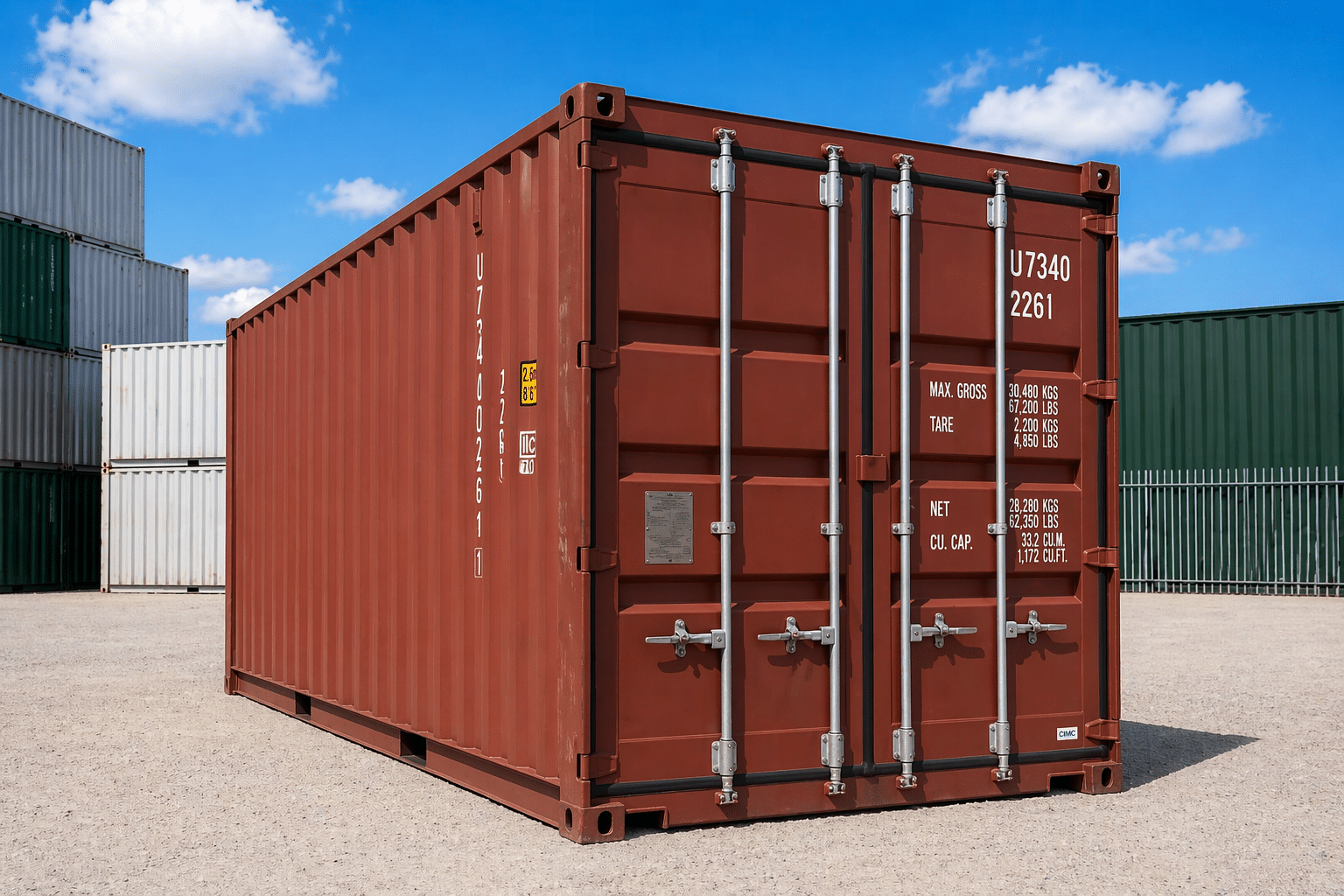 20ft Standard Wind and Watertight Shipping Container for Sale