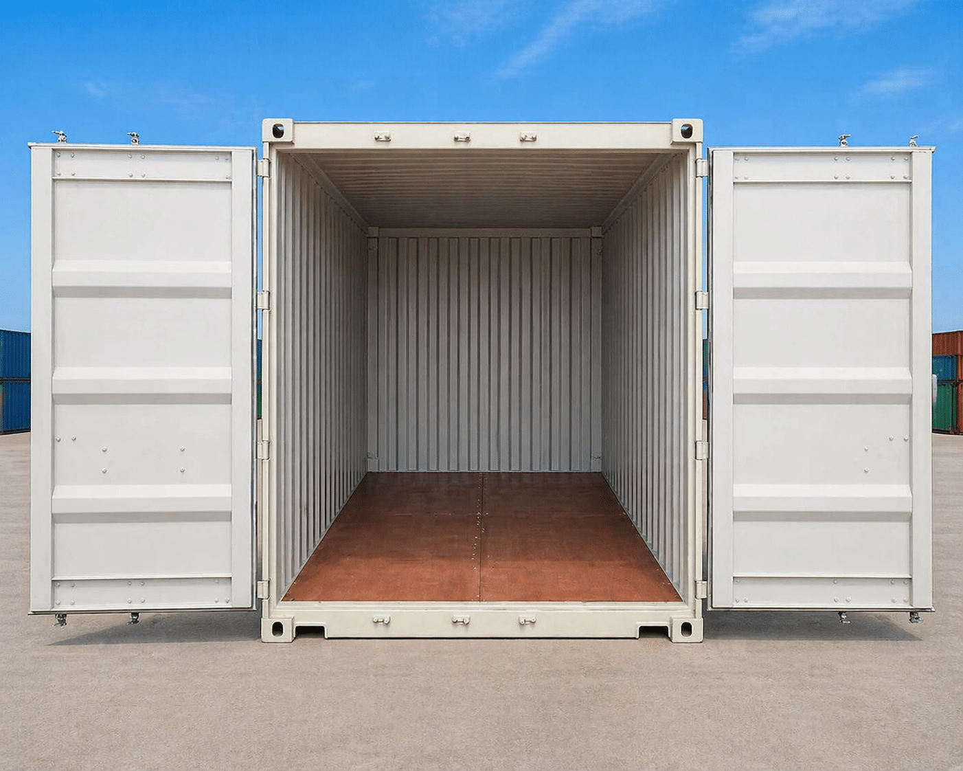 20ft White Shipping Container for Sale – New One Trip ISO Certified - Image 3
