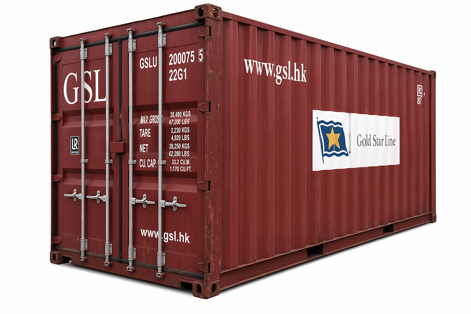 20ft Cargo-Worthy Shipping Container Dry Van for Sale