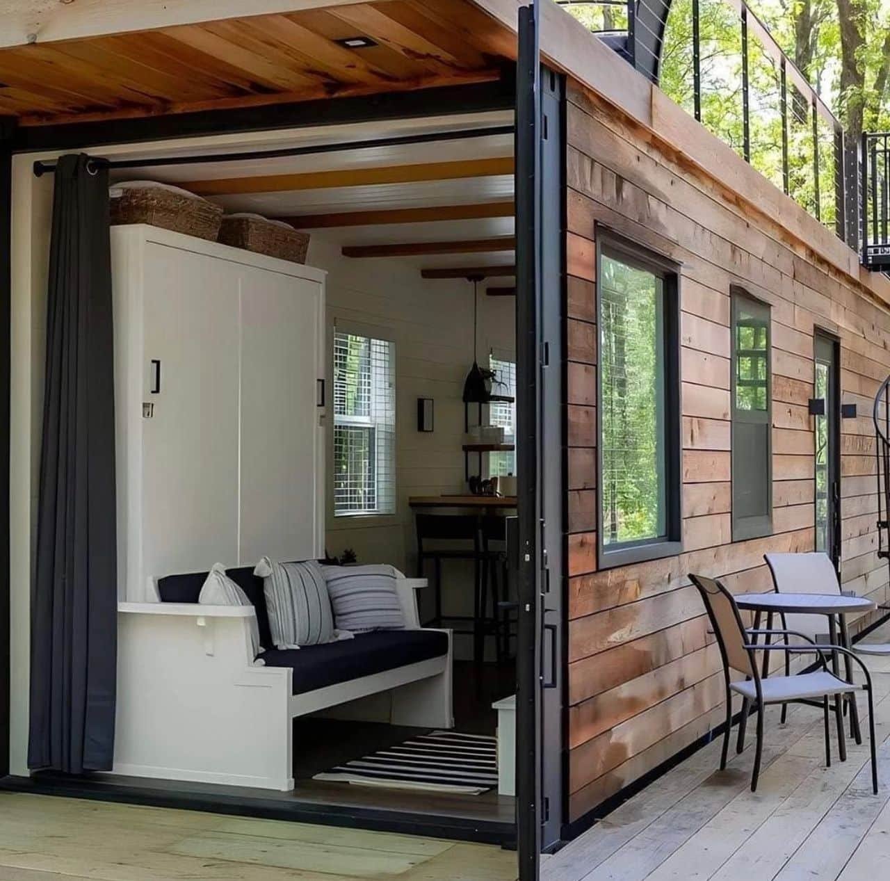 Luxury 1 Bedroom Tiny Home with Rooftop Deck – Fully Furnished Modern Prefab Container Home with Bathroom, Smart Interior & Fast Installation - Image 6