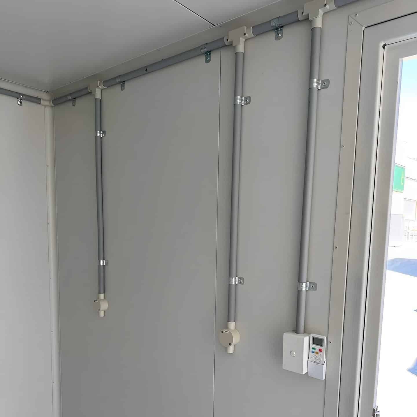 White Modified 10ft Shipping Container with AC - Image 5
